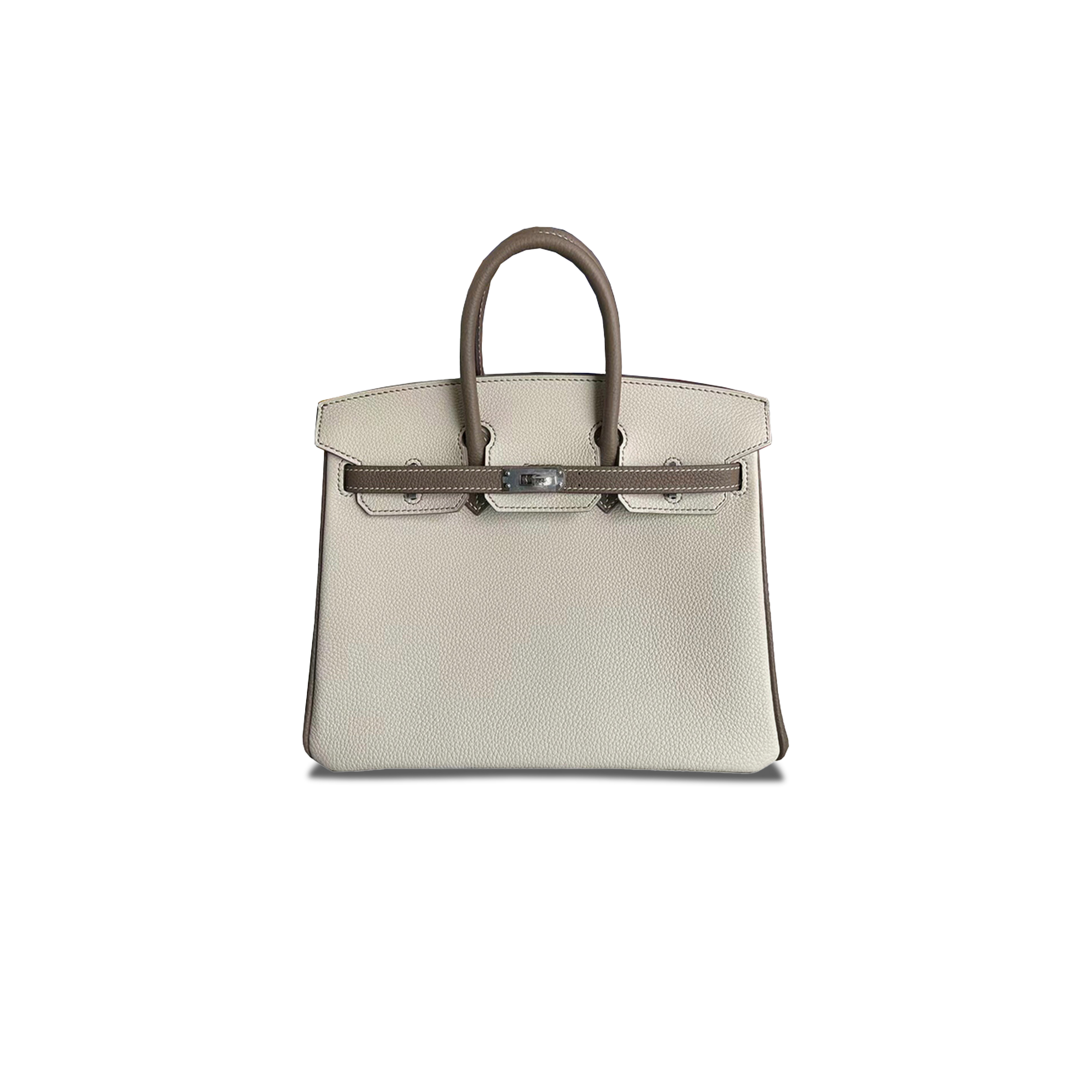 HERMES MASTER BIRKIN 25 HSS TOGO 10 ELEPHANT GRAY SILVER BUCKLE BAG 7275342415 (25*20*13cm)